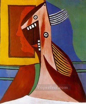女性の胸像と自画像 1929 年キュビズム パブロ・ピカソ Oil Paintings